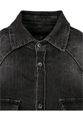 Brandit Hemd Riley Denim Grau/Schwarz/Dunkelgrau