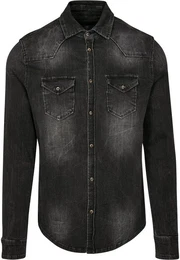 Langarmhemd Herren Riley Denim Shirt (1-tlg)
