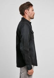 Brandit Langarmhemd Hardee Denim Shirt Dunkelgrün/Grau/Khaki/Dunkelgrau/Schwarz/Braun