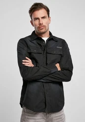 Brandit Langarmhemd Hardee Denim Shirt Dunkelgrün/Grau/Khaki/Dunkelgrau/Schwarz/Braun