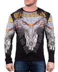 Cipo & Baxx Longsleeve Herren Longsleeve BA-CL488 Schwarz