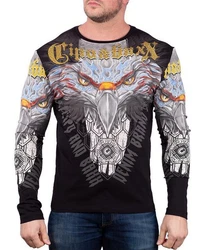 Cipo & Baxx Longsleeve Herren Longsleeve BA-CL488 Schwarz