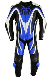 German Wear Motorradkombi GW410K Einteiler Hellblau/Grau/Schwarz/Blau