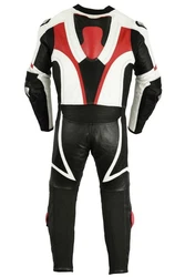 German Wear Motorradkombi GW410K Einteiler Schwarz/Grau/Creme/Rot/Mischfarben