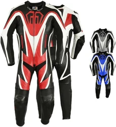 German Wear Motorradkombi GW410K Einteiler Schwarz/Grau/Creme/Rot/Mischfarben