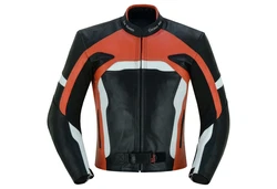 German Wear Motorradjacke GW409J Mischfarben/Orange/Braun