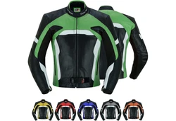 German Wear Motorradjacke GW409J Grün/Dunkelgrün