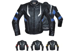 German Wear Motorradjacke Kombijacke GW417J Rot/Blau/Gelb/Grau