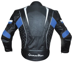 German Wear Motorradjacke Kombijacke GW417J Rot/Blau/Gelb/Grau