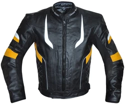 German Wear Motorradjacke Kombijacke GW417J Rot/Blau/Gelb/Grau