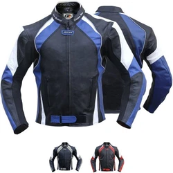 German Wear Motorradjacke GW415J Chopperjacke Hellblau/Dunkelblau