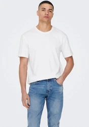 Only & Sons T-Shirt 'Max' Weiß/Grau/Creme