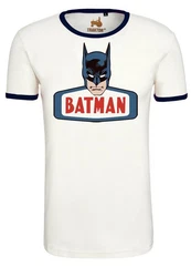 LOGOSHIRT T-Shirt Batman Face Creme/Weiß/Schwarz/Braun/Beige