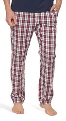 Moonline Schlafhose Herren Bordeaux/Dunkelrot/Rot