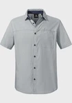 Schöffel Kurzarmhemd Shirt Triest Hellgrau/Grau/Hellblau/Blau