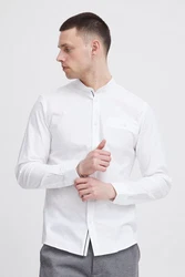!Solid Langarmhemd SDAllion Weiß/Creme