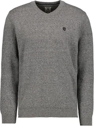 V-Ausschnitt-Pullover in melierter Optik