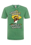 LOGOSHIRT T-Shirt Looney Tunes - Speedy Gonzales Türkis/Grün