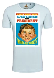 T-Shirt Mad - Alfred E. Neumann For President mit coolem Print