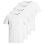 Jack & Jones T-Shirt JACBASIC CREW NECK TEE Weiß/Grau/Creme