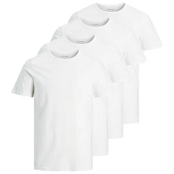 Jack & Jones T-Shirt JACBASIC CREW NECK TEE Weiß/Grau/Creme
