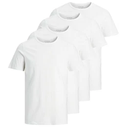 T-Shirt Herren T-Shirt, 4er Pack - JACBASIC CREW NECK TEE, (Packung, 4er Pack)