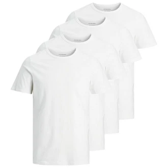 Jack & Jones T-Shirt JACBASIC CREW NECK TEE Weiß/Grau/Creme