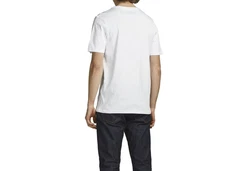 Jack & Jones T-Shirt JACBASIC CREW NECK TEE Weiß/Dunkelblau/Grau