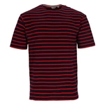 modAS Rundhalsshirt Herren T-Shirt Lila/Rot/Dunkelrot