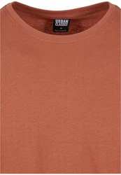 Urban Classics Herren Shaped Long Tee T-Shirt Orange/Braun/Rot