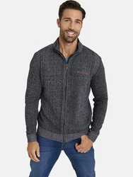 Jan Vanderstorm Strickjacke INGRABAN Rot/Grau/Dunkelgrau/Hellblau/Dunkelrot/Dunkelblau