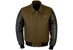 German Wear Collegejacke CJ001 Dunkelgrün/Khaki