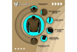 German Wear Collegejacke CJ001 Dunkelgrün/Khaki
