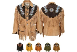German Wear Trachtenjanker GW960J Westernjacke Reiter Jacke Western-Lederjacke 