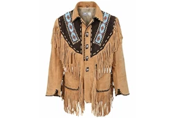 German Wear Trachtenjanker GW960J Westernjacke Reiter Jacke Western-Lederjacke 