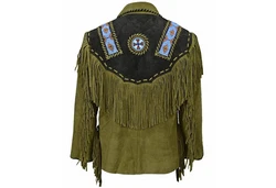 German Wear Trachtenjanker GW960J Westernjacke Reiter Jacke Western-Lederjacke 
