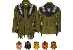 German Wear Trachtenjanker GW960J Westernjacke Reiter Jacke Western-Lederjacke 