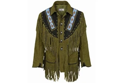 German Wear Trachtenjanker GW960J Westernjacke Reiter Jacke Western-Lederjacke 