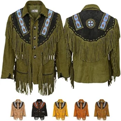 German Wear Trachtenjanker GW960J Westernjacke Reiter Jacke Western-Lederjacke 