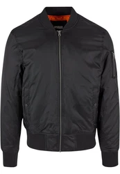 URBAN CLASSICS Anorak Herren Basic Bomber Jacket (1-St) Dunkelgrau/Grau/Schwarz