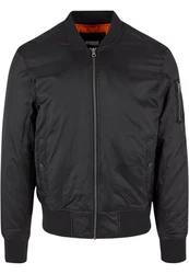 URBAN CLASSICS Anorak Herren Basic Bomber Jacket (1-St) Dunkelgrau/Grau/Schwarz