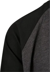 URBAN CLASSICS Longsleeve Raglan Contrast LS Dunkelgrau/Grau