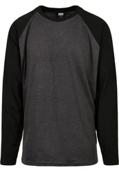 URBAN CLASSICS Longsleeve Raglan Contrast LS Dunkelgrau/Grau