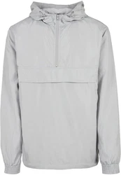 URBAN CLASSICS Anorak Urban Classics Herren Basic Pull Over Jacket Grau/Hellgrau