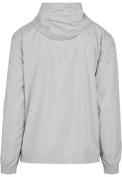 URBAN CLASSICS Anorak Urban Classics Herren Basic Pull Over Jacket Grau/Hellgrau