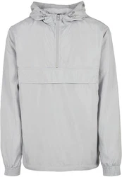 URBAN CLASSICS Anorak Urban Classics Herren Basic Pull Over Jacket Grau/Hellgrau