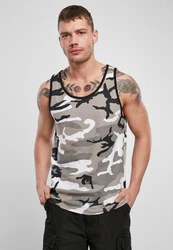 Brandit Tanktop Dunkelgrün/Beige/Grau