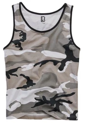 Brandit Tanktop Dunkelgrün/Beige/Grau
