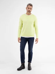 LERROS Strickpullover Strukturstrick Grün/Neonfarben/Gelb