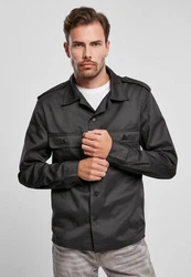Brandit Langarmhemd US Shirt Dunkelblau/Blau/Grau